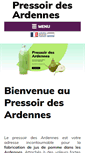 Mobile Screenshot of pressoir-des-ardennes.com